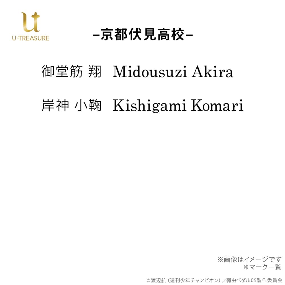 『弱虫ペダル』10周年記念リング 京都伏見高校 プラチナ950 石垣 光太郎