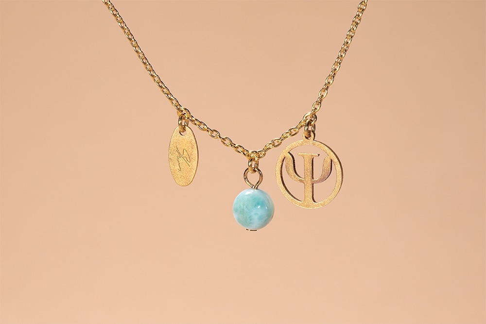 イケメン気功師シュン　Ψ×ラリマー　18Kゴールドブレスレット（特典：オフショットポートレイトチェキ、限定映像URL付き）