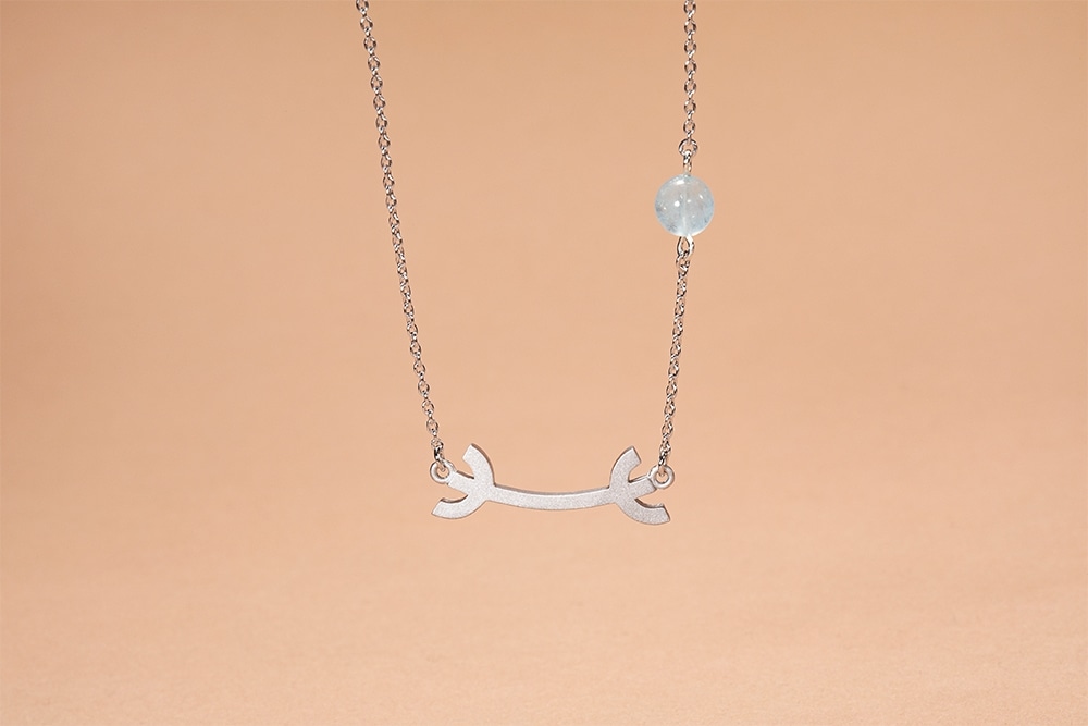 イケメン気功師シュン　Ψ×アクアマリン　シルバーブレスレット＆ネックレスセット（特典：限定映像URL付き）