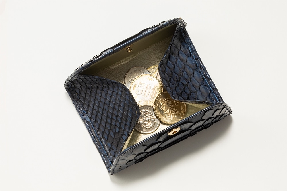 【数量限定】ハッピー.三姉妹　金運アップ巳守豆財布（みまもりまめざいふ）　ネイビー