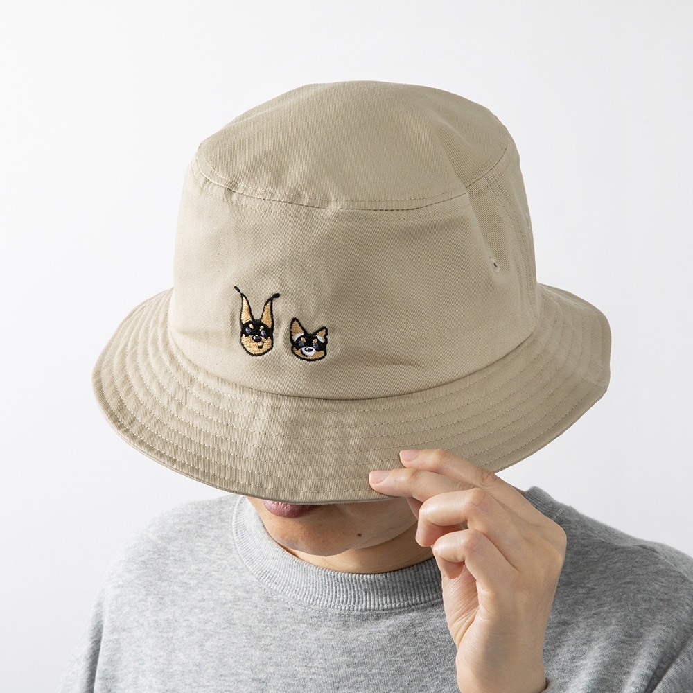 ドベとノラ　おさんぽバケットハット