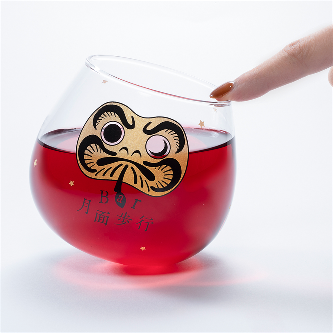「Bar 月面歩行」だるまグラス