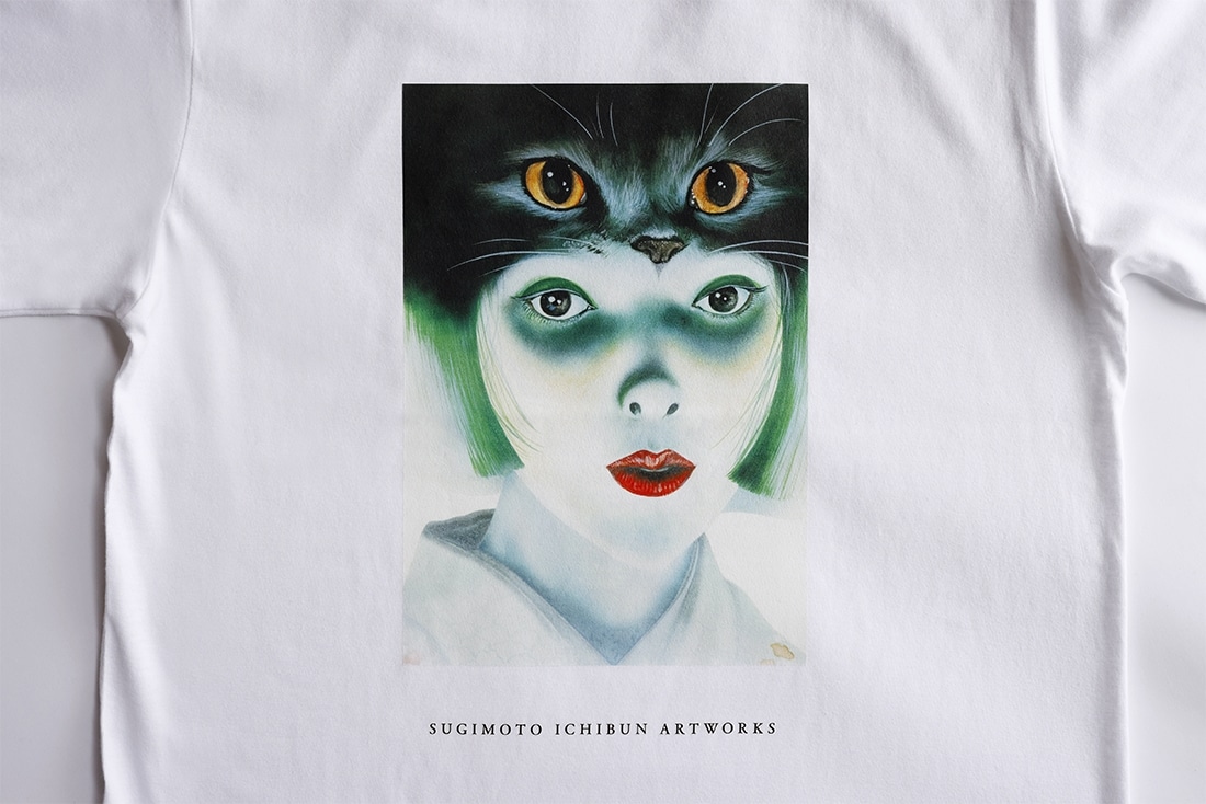 杉本一文 オリジナルＴシャツ （横溝正史　角川文庫カバーイラスト）『本陣殺人事件』　ホワイト　M