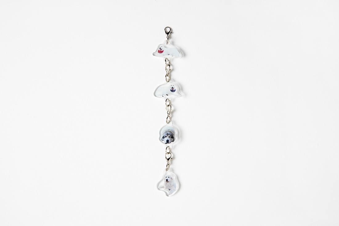 【数量限定】『今日のルンルン2　超大型犬は愛もでかい』刺繍ミニバッグ＆刺繍ストラップ アクキーセット（サイン＆ミニイラスト入り書籍付き）
