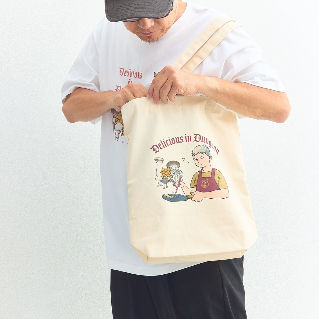 【二次受注】「公式レシピブック おうちで作れるダンジョン飯」九井諒子描き下ろし　トートバッグ