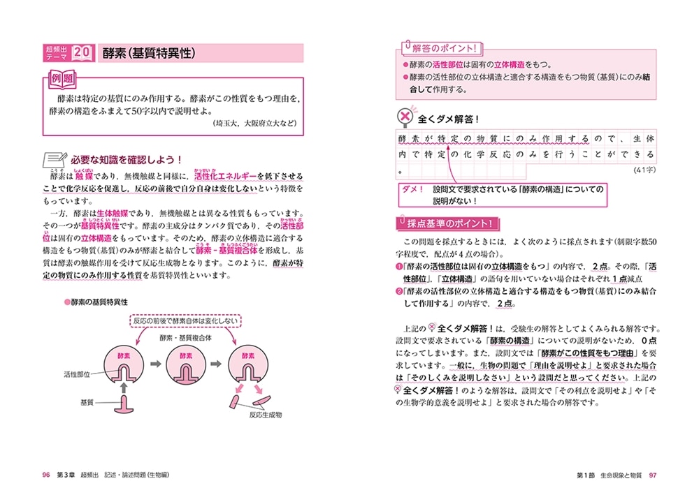 大学入試　唐牛穣の　生物記述・論述問題が面白いほどとける本