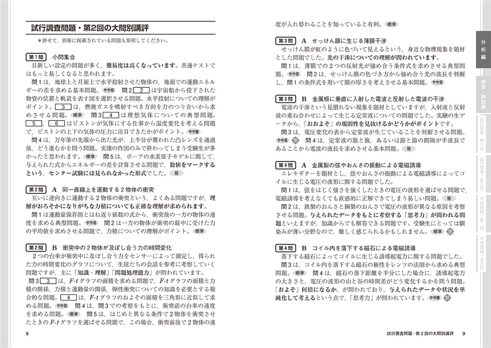 大学入学共通テスト　物理予想問題集