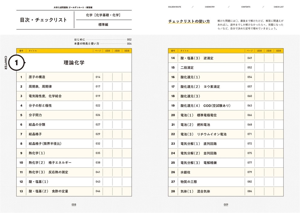 大学入試問題集　ゴールデンルート　化学［化学基礎・化学］　標準編