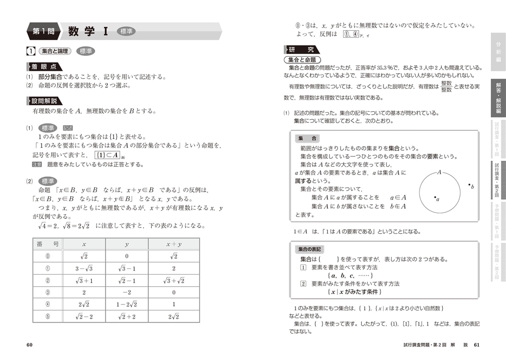 改訂版　大学入学共通テスト　数学1・A予想問題集