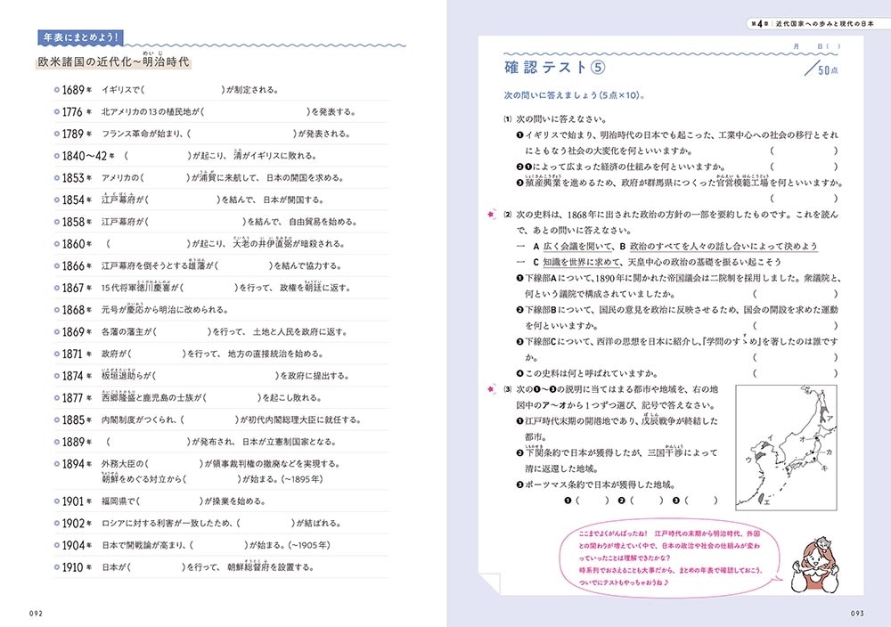 ポイント整理でテストの点数超アップ！ 中学歴史のまとめノート