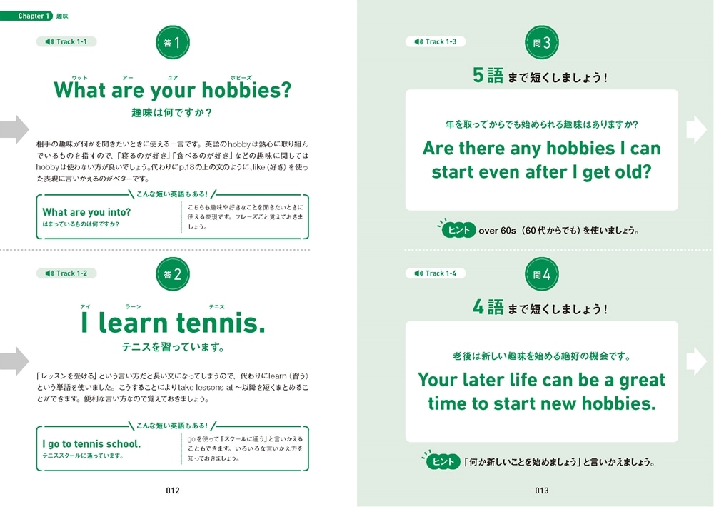 60歳からはじめる　短い英語