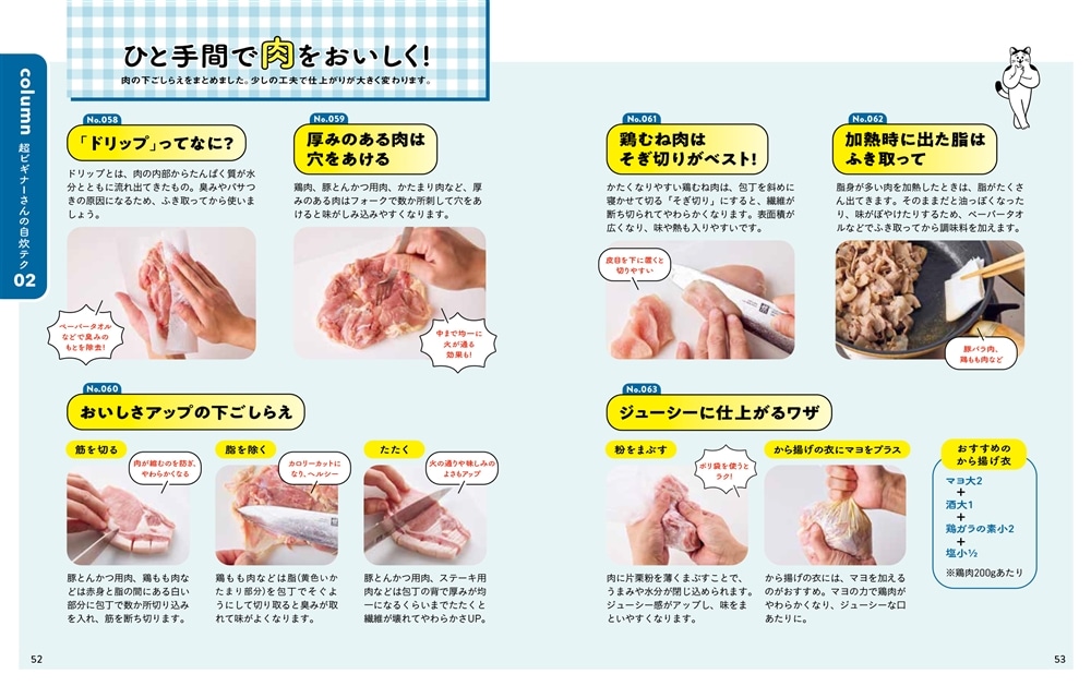 ひとり分 やる気１％超ビギナーごはん ど素人でもおいしく作れる自炊テク＆レシピ500