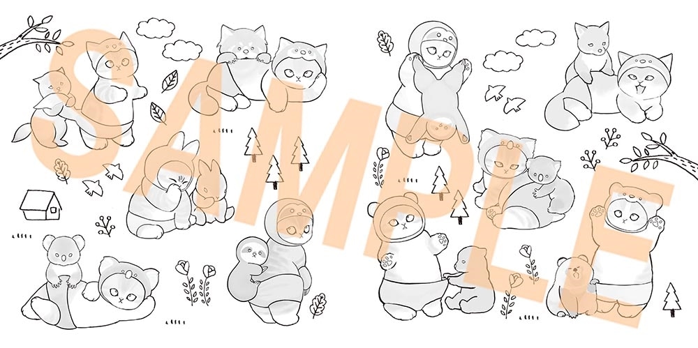 もふもふにゃんこに癒される mofusand まったり塗り絵レッスンブック