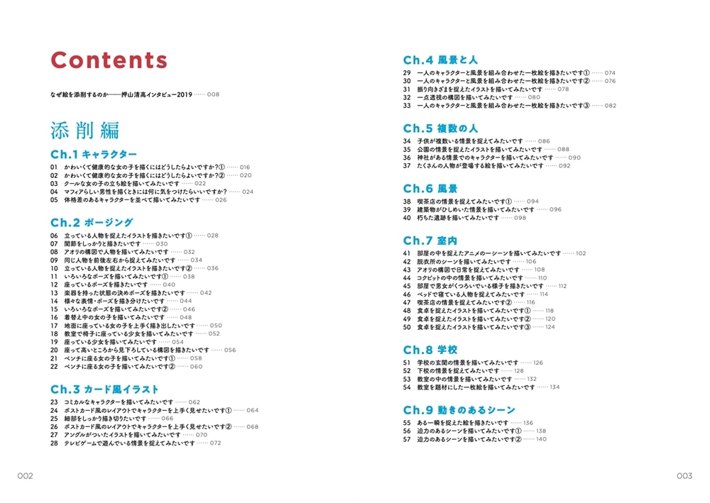 作画大全 作画添削教室・押山式作画術増補合本 神技作画シリーズ