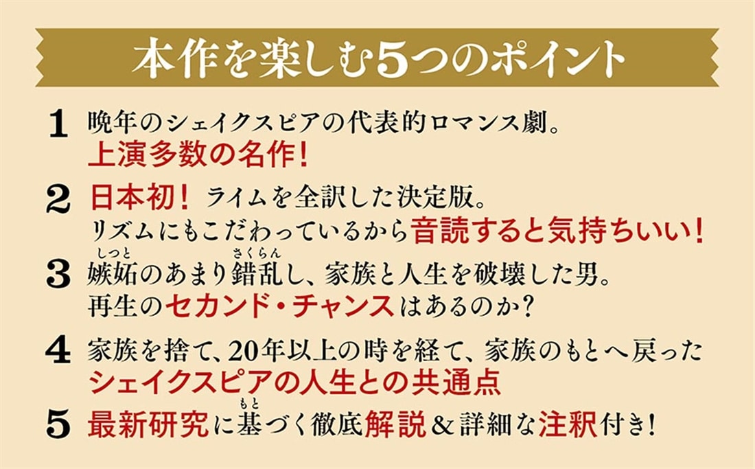 新訳　冬物語／シンベリン