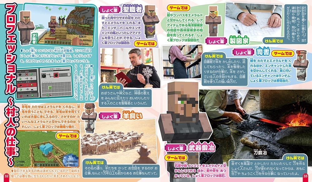 てれびげーむマガジン ゲーム大図かん マインクラフト あのアイテムは現実ではどんなモノ！？