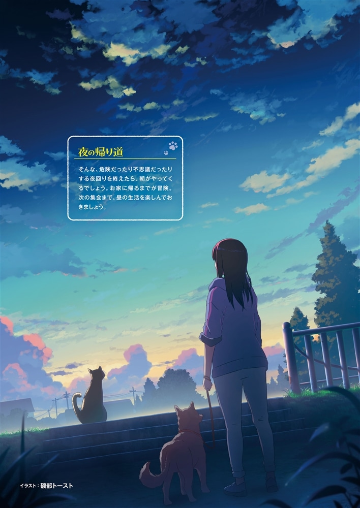 夜のあしあと 夜の帰り道