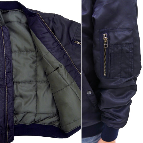 ソニックMA-1ジャケットNAVY-L NAVY-L