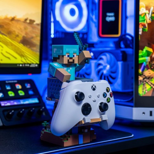 【Minecraft】"スティーブ" R.E.S.Tダイヤモンドアーマー ケーブルガイズコントローラ＆スマホスタンド ※2025年11月中旬出荷分