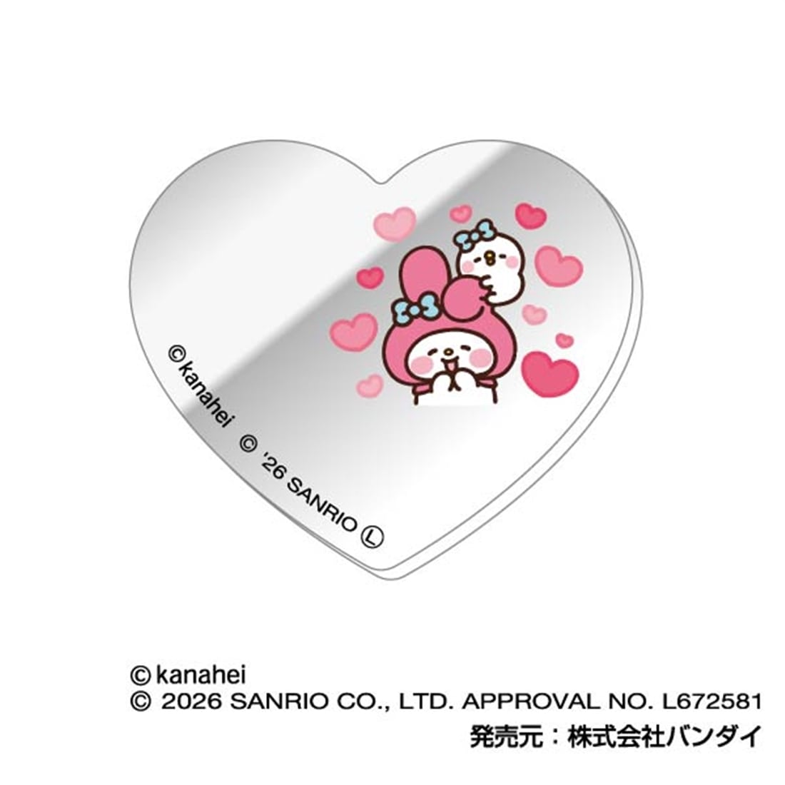 カナヘイの小動物×サンリオキャラクターズ コレクションミラーステッカー 【1BOX】