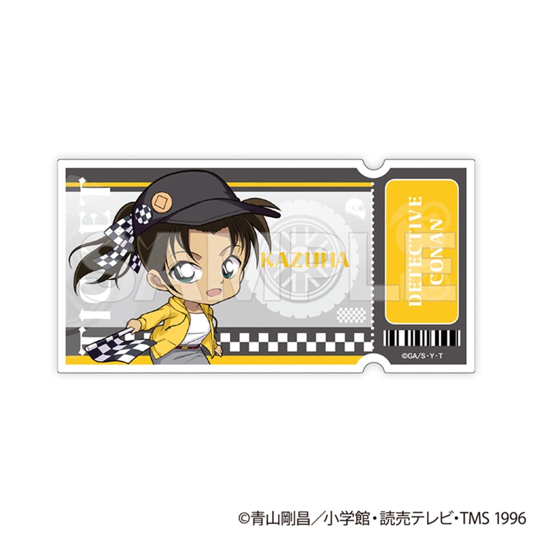 名探偵コナン トレーディングチケット風クリアカード チェッカーフラッグ② 【1BOX】