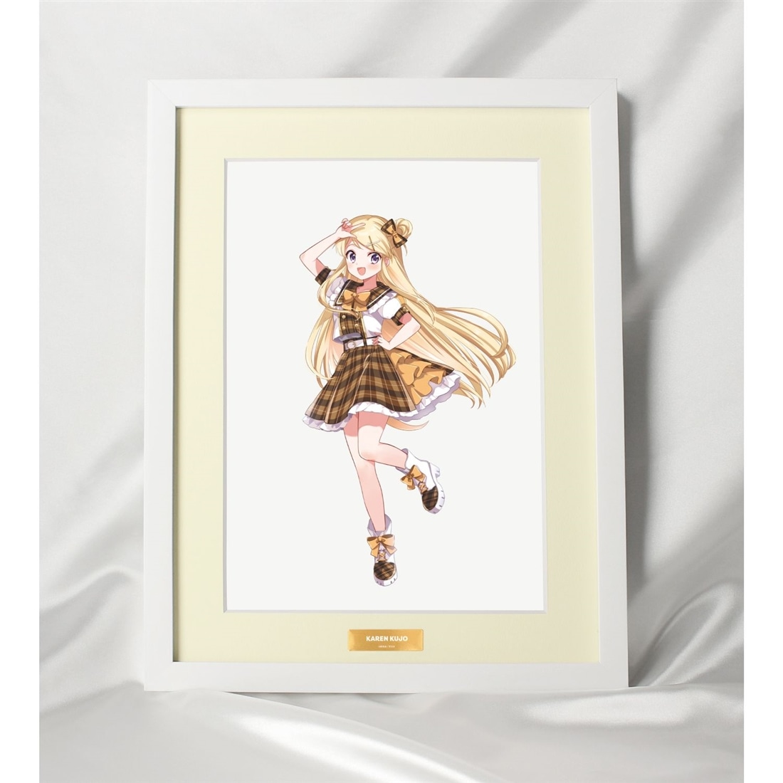 きんいろモザイク 原悠衣先生 描き下ろし 九条カレン アイドル風衣装ver. A4キャラファイングラフ