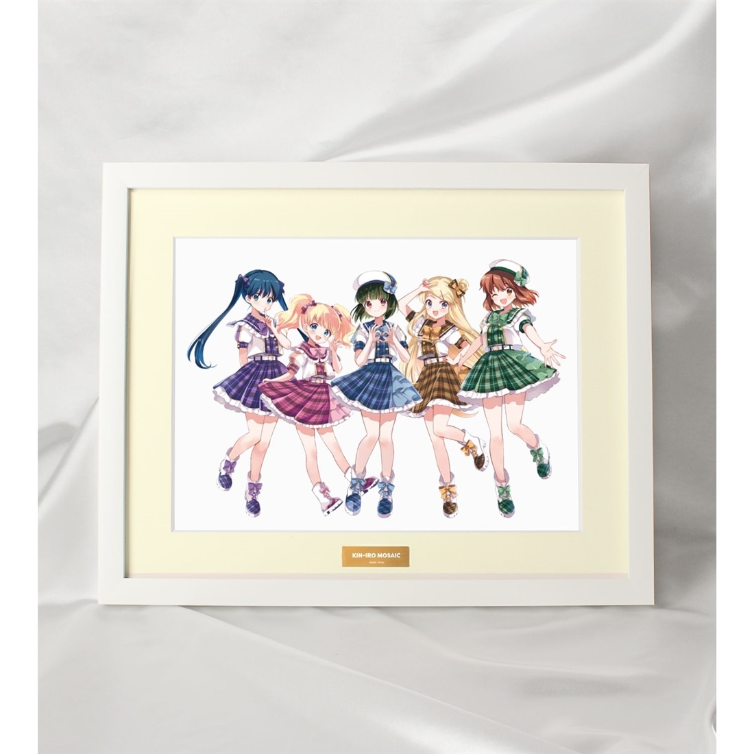 きんいろモザイク 原悠衣先生 描き下ろし 集合 アイドル風衣装ver. A4キャラファイングラフ