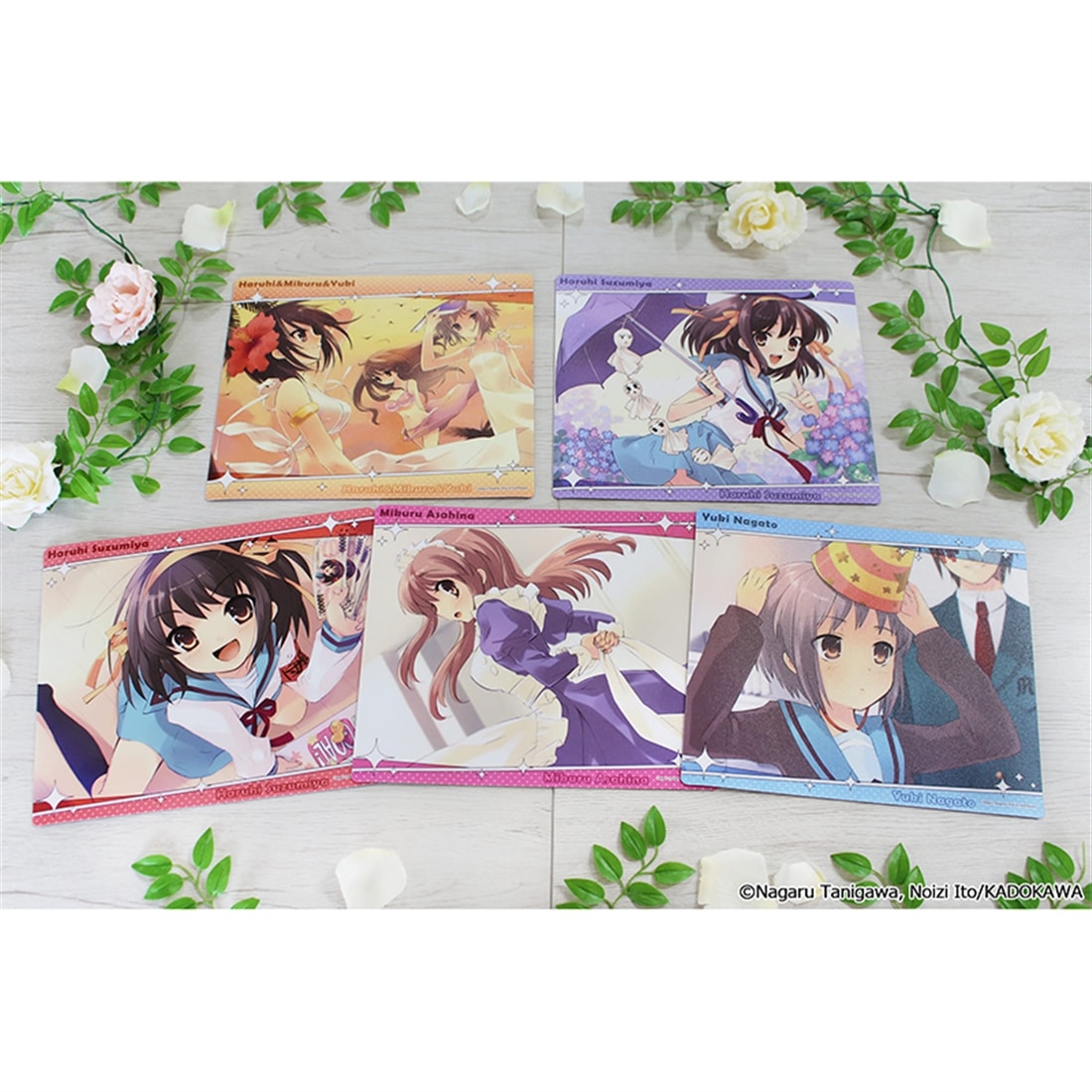 涼宮ハルヒシリーズ マウスパッド ハルヒ＆みくる＆有希