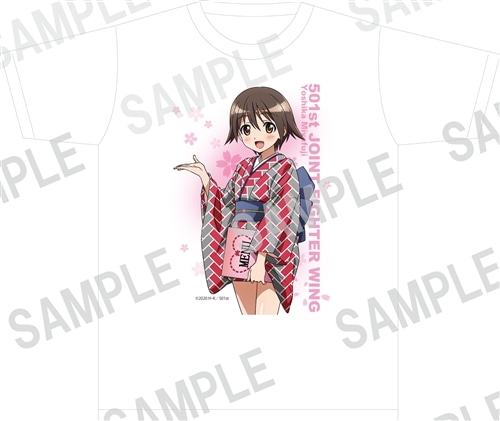 第501統合戦闘航空団 ストライクウィッチーズ ROAD to BERLIN Tシャツ 宮藤芳佳 着物姿扶桑撫子仕様 Mサイズ