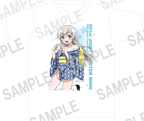 第501統合戦闘航空団 ストライクウィッチーズ ROAD to BERLIN Tシャツ エイラ・イルマタル・ユーティライネン 着物姿扶桑撫子仕様 Mサイズ