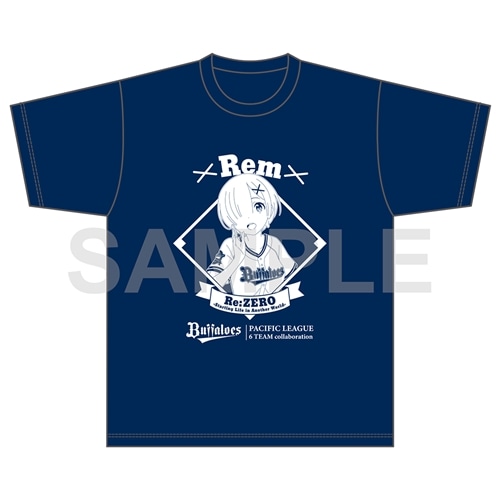 Re:ゼロから始める異世界生活 パ・リーグ6球団コラボ Tシャツ [レム