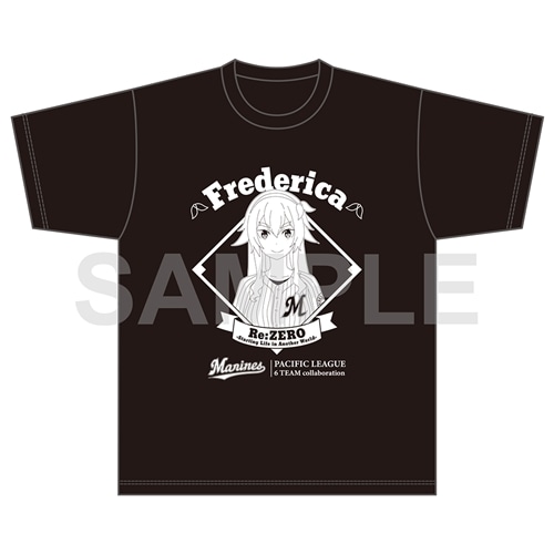 千葉ロッテTシャツ Re:ゼロから始める異世界生活　パ・リーグ6球団コラボ　Tシャツ [フレデリカ／千葉ロッテマリーンズ] L