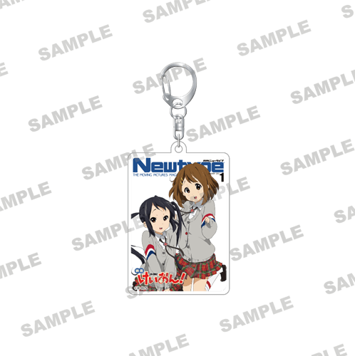 Newtype35周年記念 スクエアアクリルキーホルダー　映画けいおん！：唯＆梓
