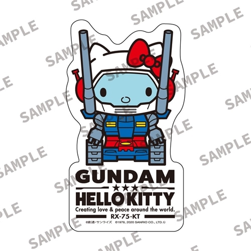 GUNDAM☆HELLO KITTY ガンタンク☆ハローキティ ステッカー: グッズ