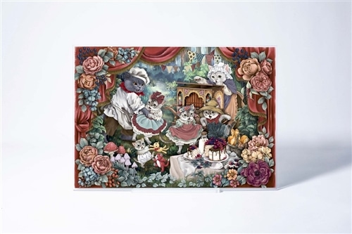 春夏秋冬 おしゃまな猫の物語』アクリル複製原画パネル: その他グッズ