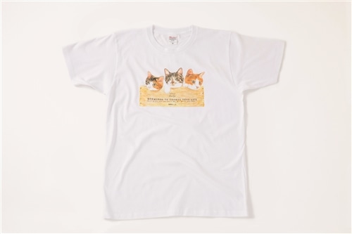 メンタリストDaiGo　猫Tシャツ　白　ぬこさま・みこさま・ぴこさま集合　M