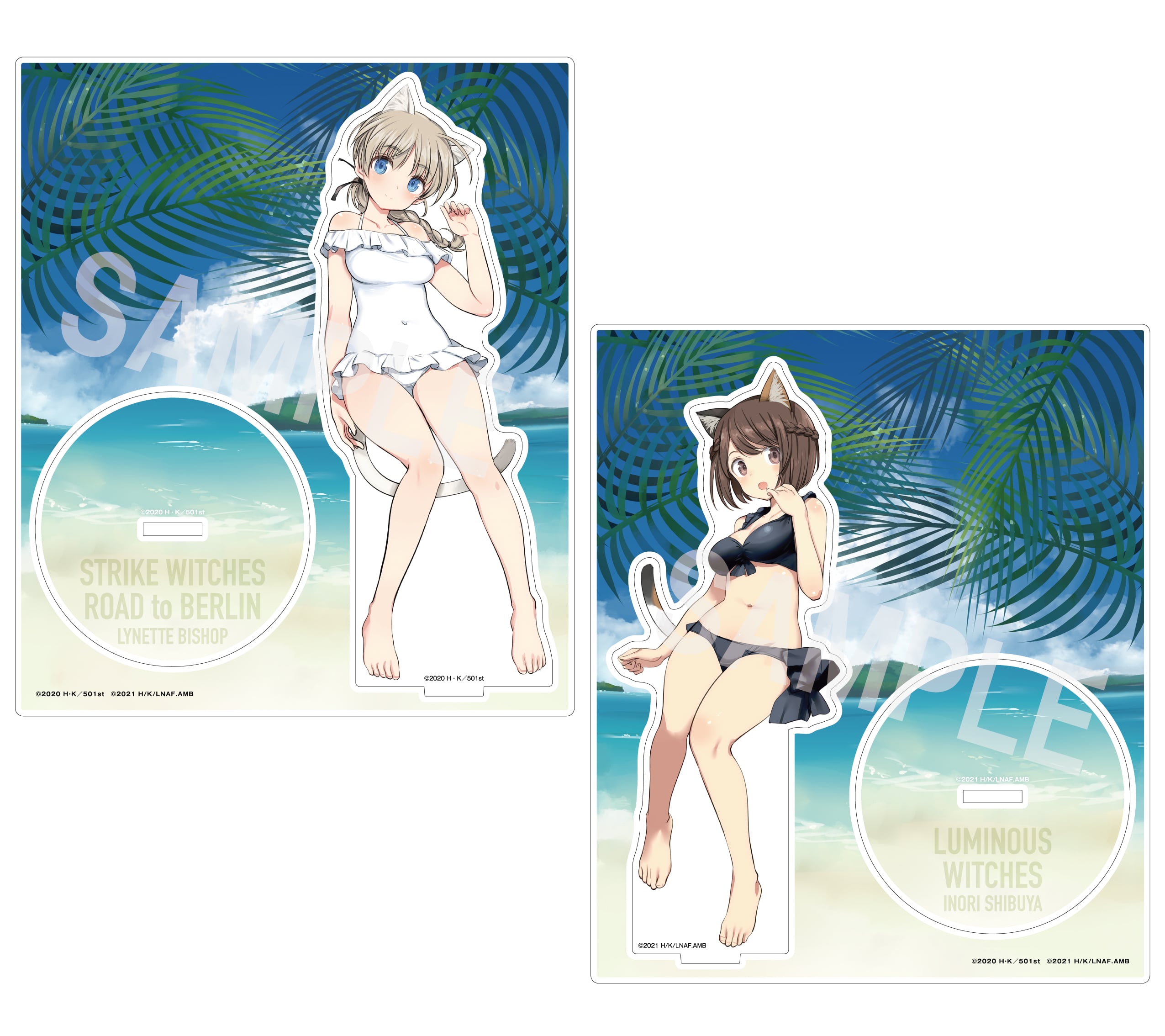 ストライクウィッチーズ　ROAD to BERLIN アクリルスタンド グッズ-スタンドポップ】第501統合戦闘航空団 ストライク