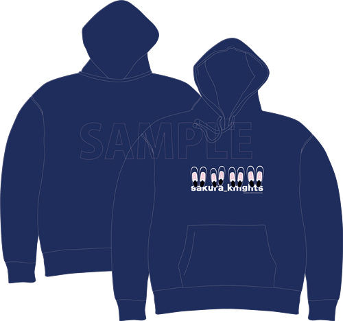 サクラナイツ23-24シーズンスニーカー プルオーバーパーカー ネイビー/XLサイズ ネイビー XL