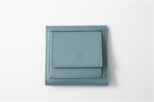 新色】nana MINI WALLET ブルーグレー×ダークグレージュ: その他グッズ