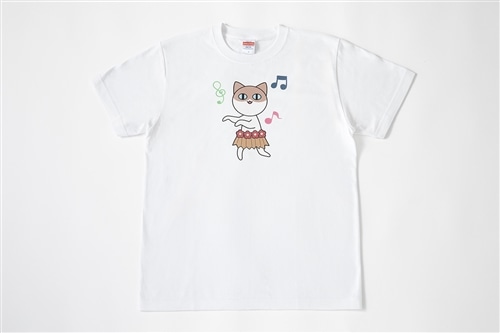 『ほむら先生はたぶんモテない』シリーズ完結記念　ダサTシャツ　フラ猫　Lサイズ