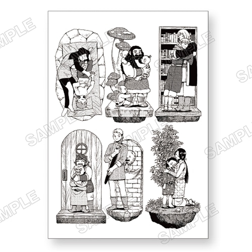 九井諒子展 B6ポストカード： ダンジョン飯 E 地下1階: グッズ・文具