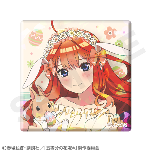 五等分の花嫁＊」ホログラムスクエア缶バッジ 中野五月: グッズ・文具