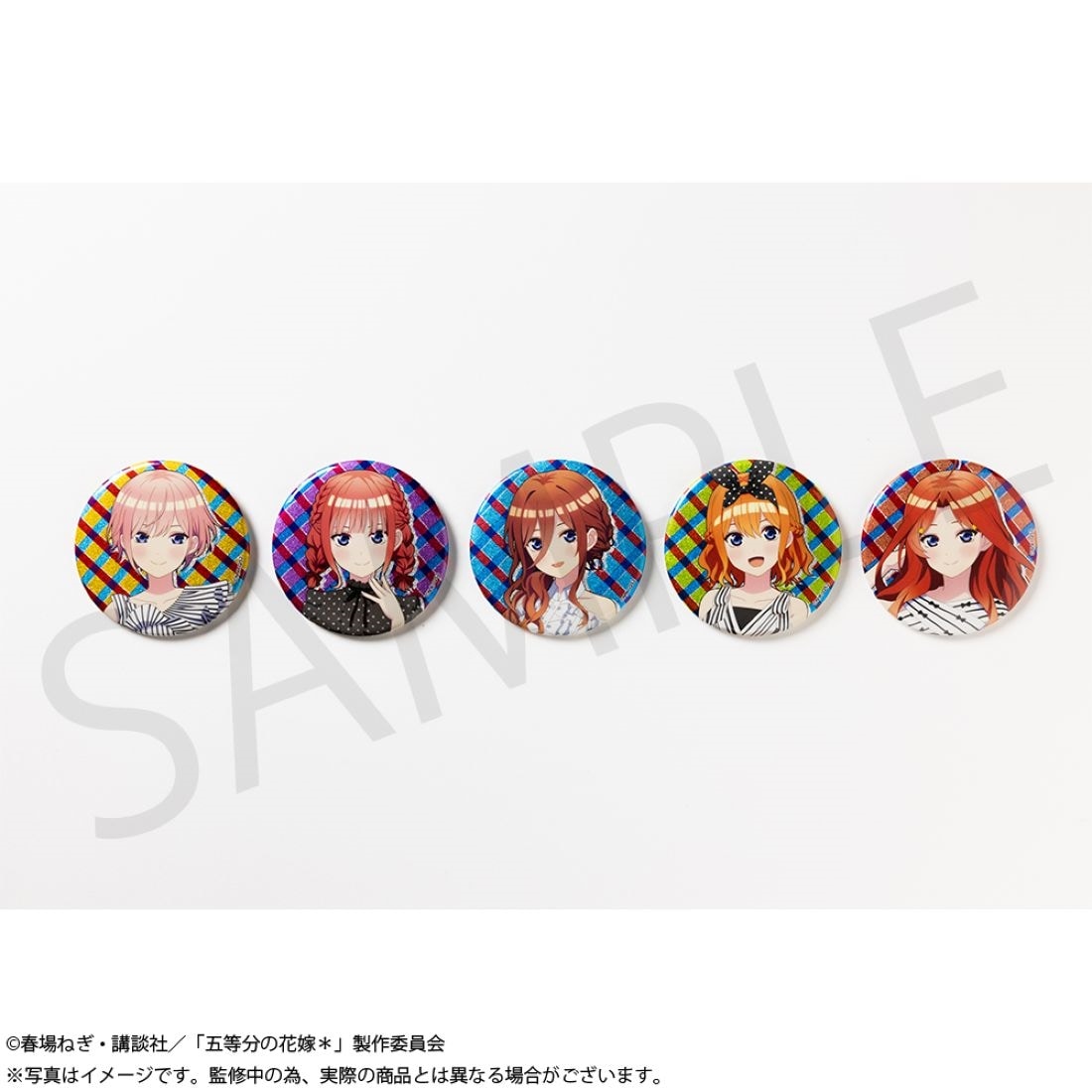 五等分の花嫁＊」トレーディンググリッター75mm缶バッジ BOX: グッズ