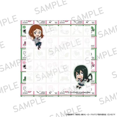 僕のヒーローアカデミア メモ帳 シモジマコラボver. 麗日お茶子・蛙吹梅雨