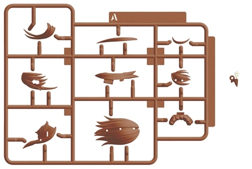 KADOKAWA PLASTIC MODEL SERIES 「とある科学の超電磁砲T」 御坂美琴 / 御坂美琴 DX ver. Aパーツ