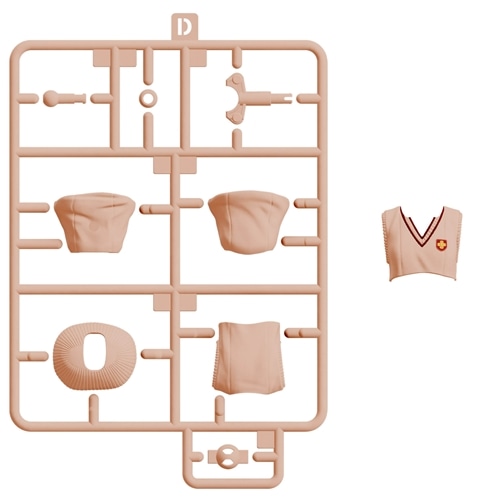 KADOKAWA PLASTIC MODEL SERIES 「とある科学の超電磁砲T」 御坂美琴 / 御坂美琴 DX ver. Dパーツ