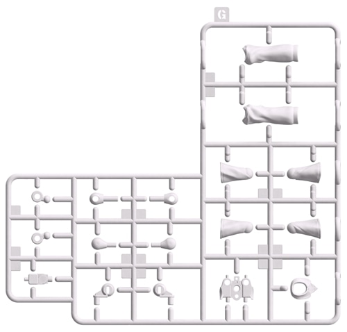 KADOKAWA PLASTIC MODEL SERIES 「とある科学の超電磁砲T」 御坂美琴 / 御坂美琴 DX ver. Gパーツ