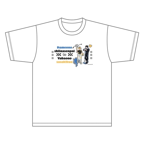 むすめん。第二期推しメンTシャツ ダメ男の椎名先輩とヤバ男の佐々木くん Tシャツ: ファッション