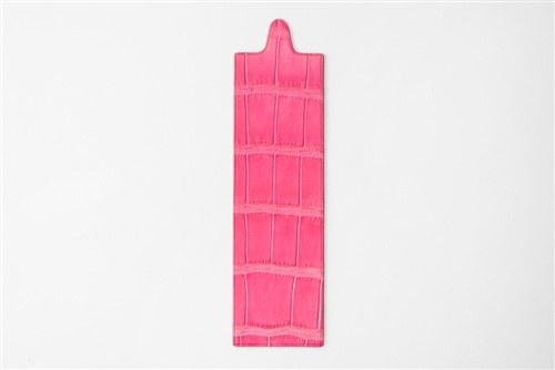 藤本さきこさんプロデュース・ブックマーク 藤本さきこ クロコダイルブックマーク【キャンディピンク