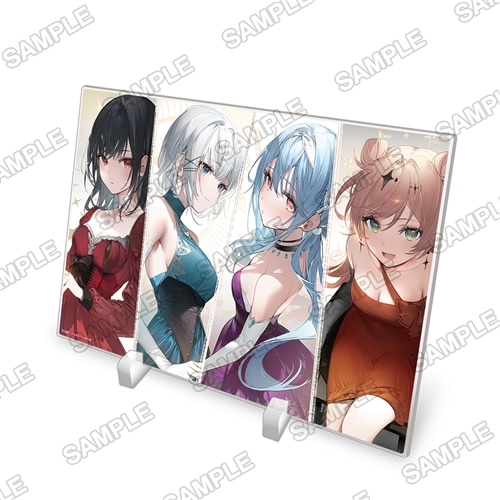 『探偵はもう、死んでいる。』A5アクリルプレート　シエスタ＆夏凪＆ミア＆リローデッド